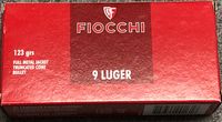 Fiocchi 9 Luger Combat 123 grs