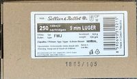 Sellier &amp; Bellot 9mm FMJ 250 St&uuml;ck